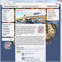 Slippery Pig Bike Shop Slippery Pig Bikes Website Screenshot